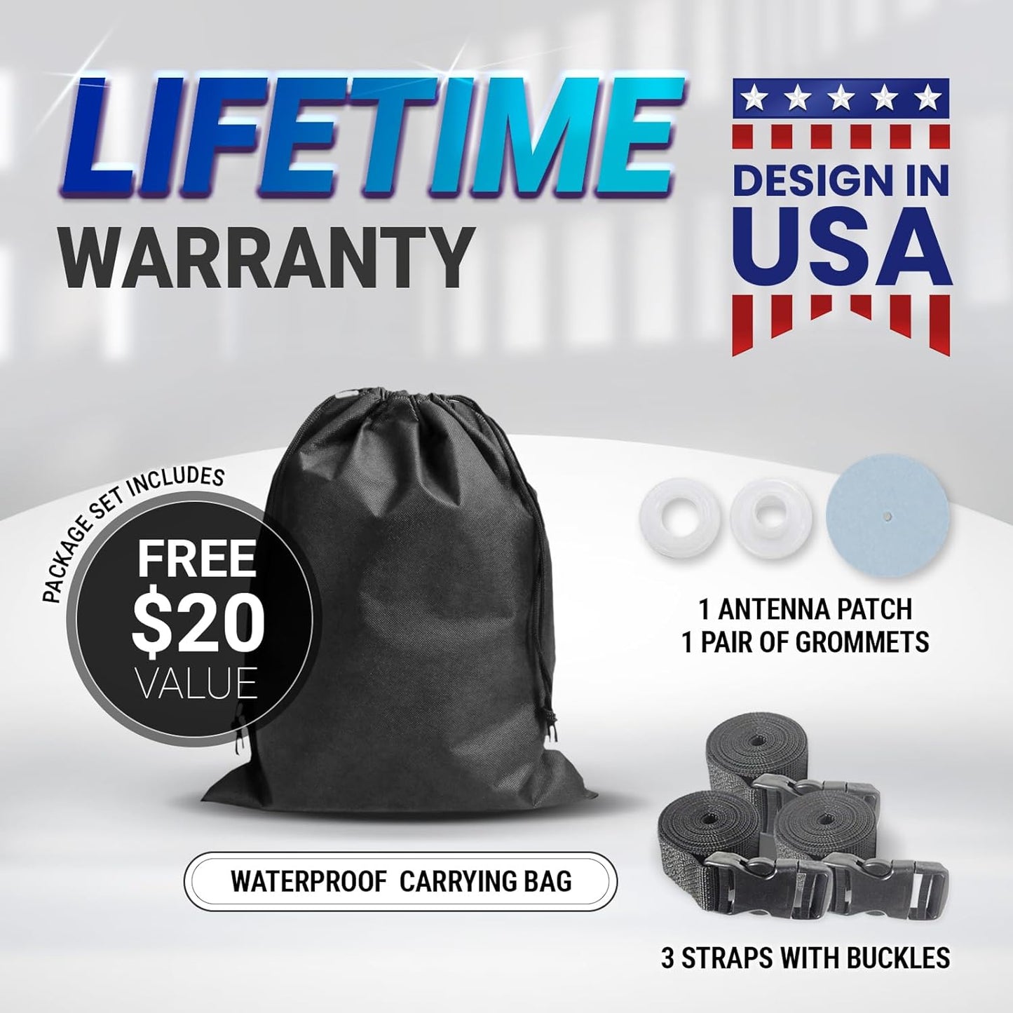 iCarCover Premium Car Cover for 1964-1972 Chevy Chevelle 2-Door, 4-Door Heavy Duty Waterproof All Weather Automobiles Custom Fit Indoor Outdoor UV Snow Protection Covers with Straps and Bag