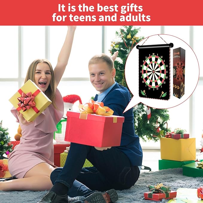 Magnetic Dart Board Games for Kids with 12 Darts Outdoor Toys for Boys Age 8-13 Cool Stuff for Boys Gifts Ideas for Teenage Boys Girls Age 8 9 10 11 12 13 14 15 16 Game Room Decor