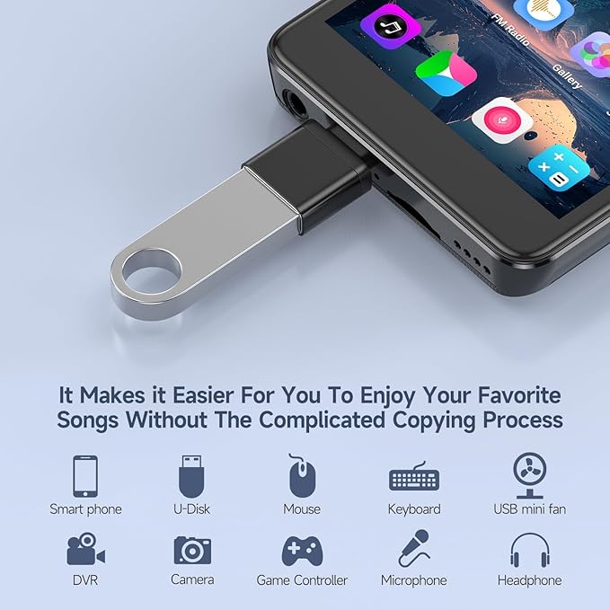 144GB MP3 Player with Bluetooth and WiFi, Android 13 Music Player 4-inch Touch Screen mp4 Players with Bluetooth with Spotify tiktok YouTube Amazon Music, MP4&MP3 Player up to 1TB (Black)