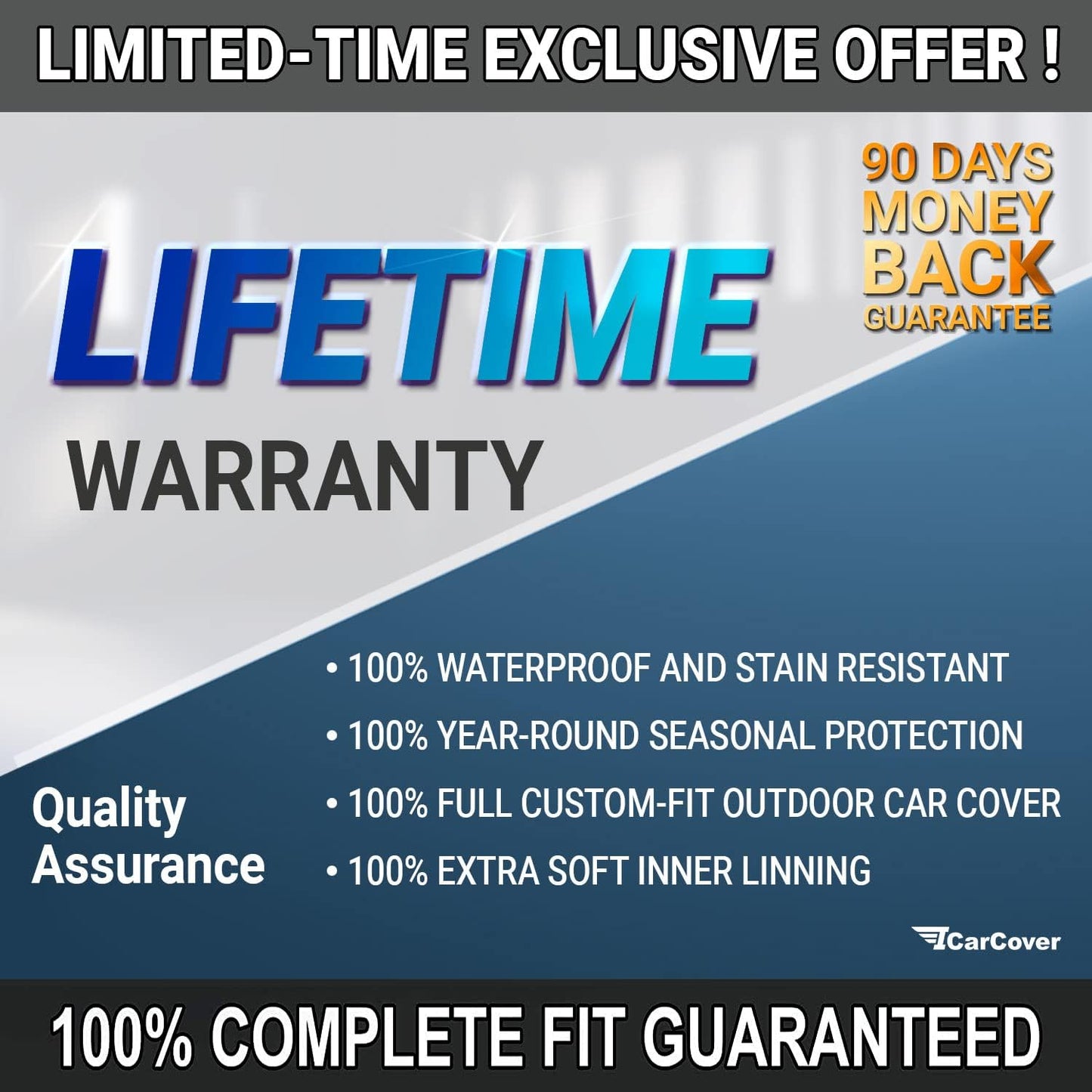 iCarCover Premium Car Cover for 1976-1987 Chevy Chevette Heavy Duty Waterproof All Weather Automobiles Custom Fit Indoor Outdoor UV Snow Protection Covers with Straps and Bag